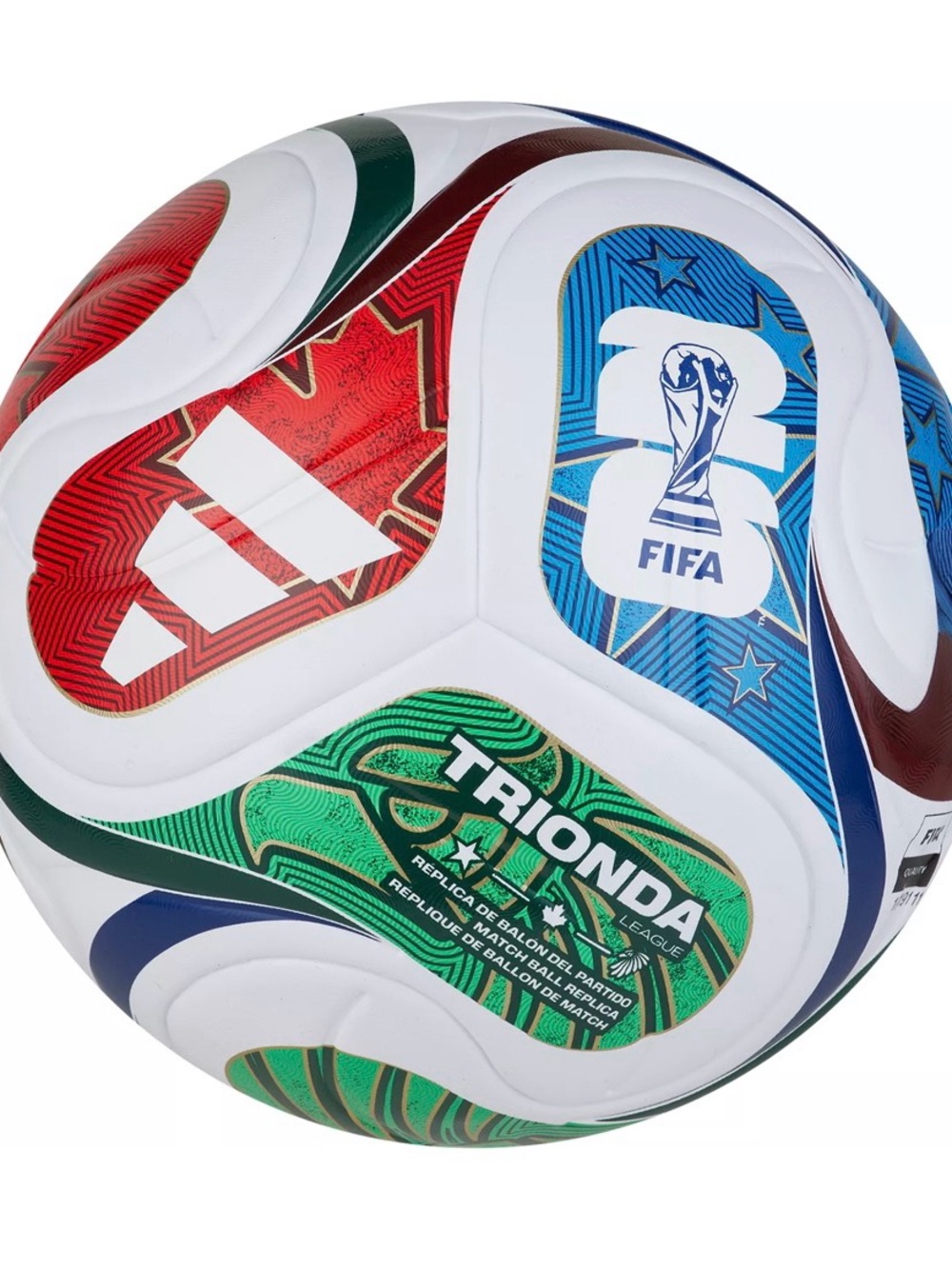 adidas Trionda Multicolor FIFA Training League Soccer Ball Size 5